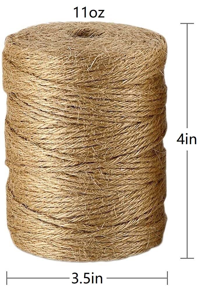 ILIKEEC Jute Twine 3mm Thick 656 Feet Best Arts Crafts Twine Industrial Packing Materials Durable String for Gardening Applications -200m - Image 2